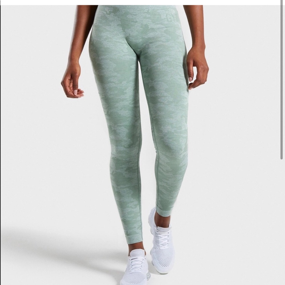 Gym shark camo leggings! Excellent condition!